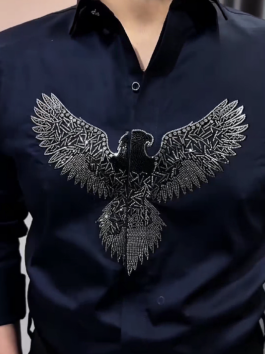 Eagle Rhinestone Dress Shirt