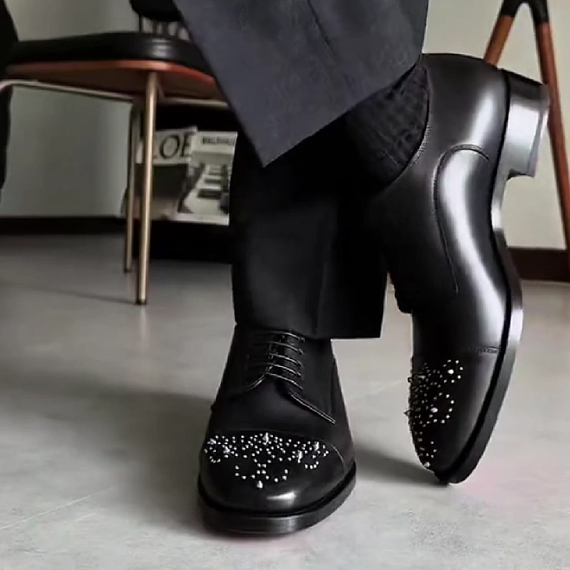 Black Cap Toe Oxford