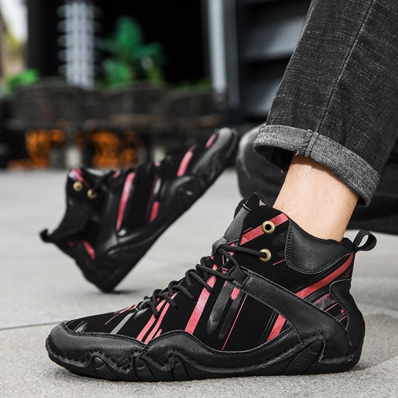 BrownBlack High Top Sneaker