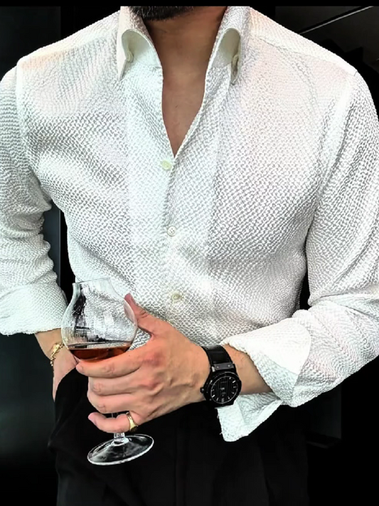 Textured Weave Dress Shirt
