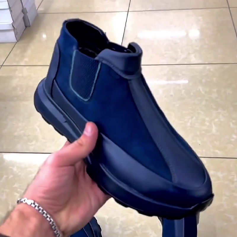 Navy Blue Chelsea Sneaker