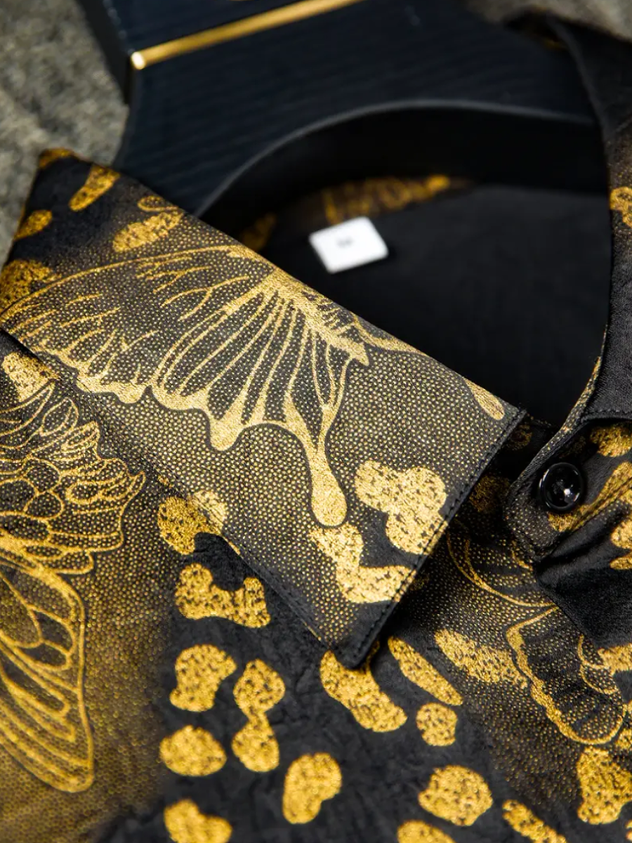 Black Gold Print Shirt