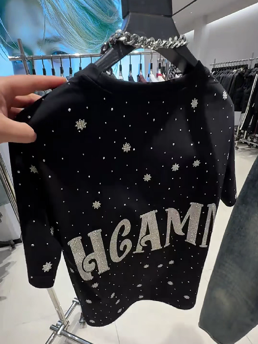 Men's Rhinestone Cross Wing Graphic T-Shirt