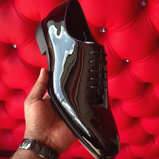 Black Patent Oxford Shoe