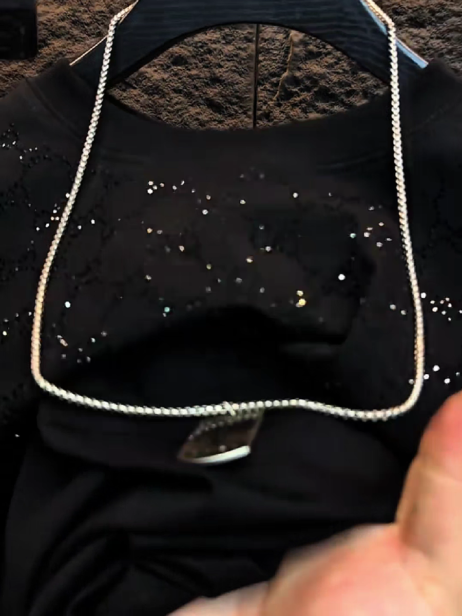 Men's Rhinestone Speckle Graphic Tee