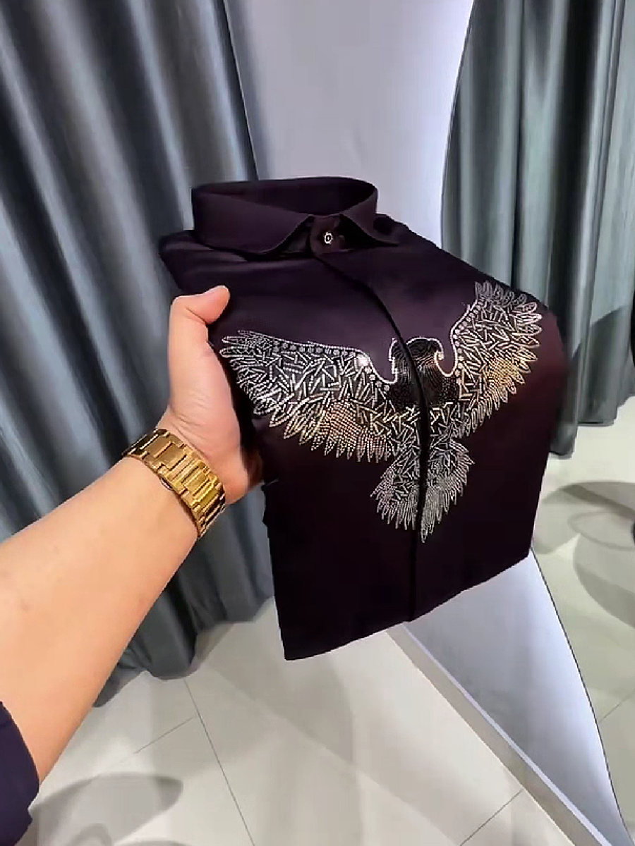 Eagle Rhinestone Dress Shirt