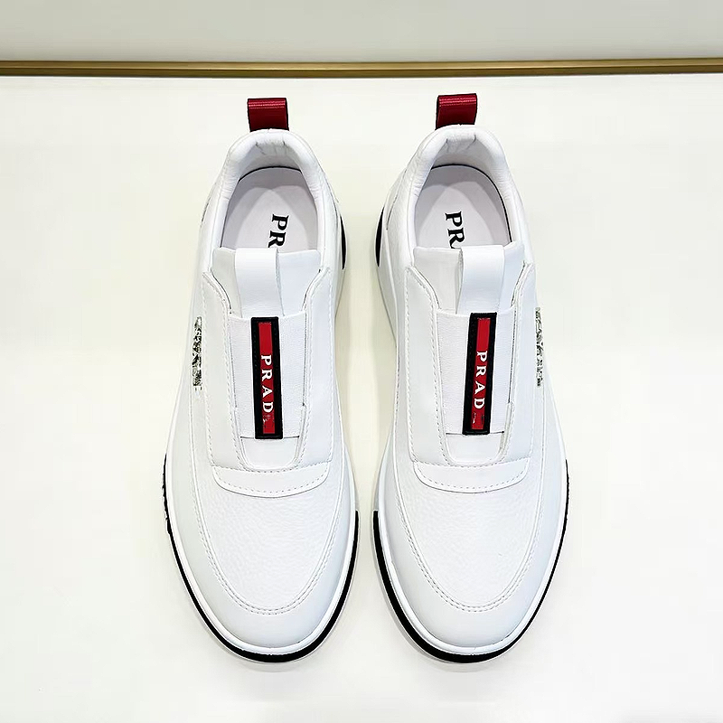 White Logo Slip On Sneaker