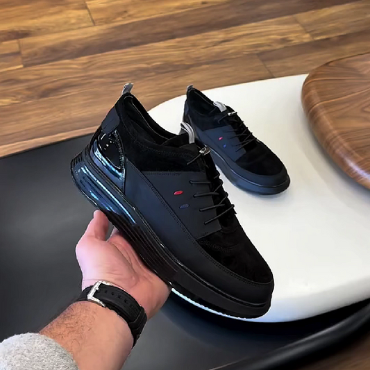 Black Chunky Sole Sneaker