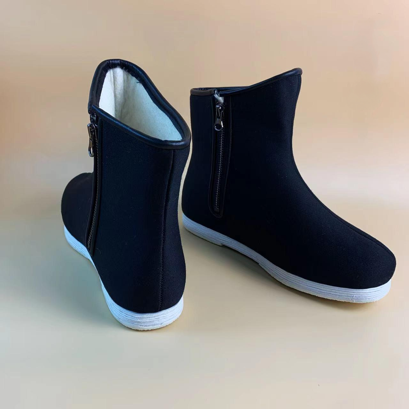 Black Fleece Canvas Boot