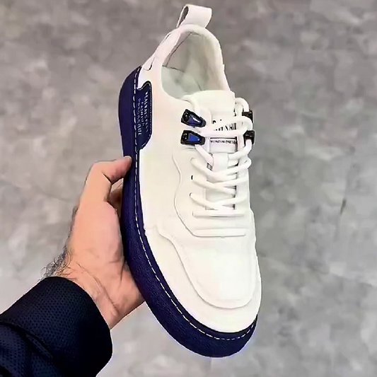 Men's Chunky Sole Sneakers with Contrast Trim