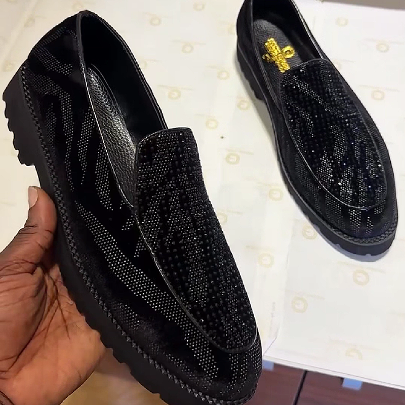 Black Sparkle Loafer
