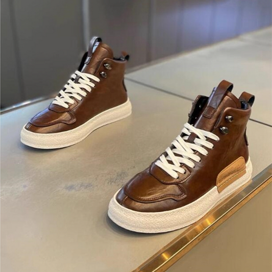 High Top Leather Fashion Boot