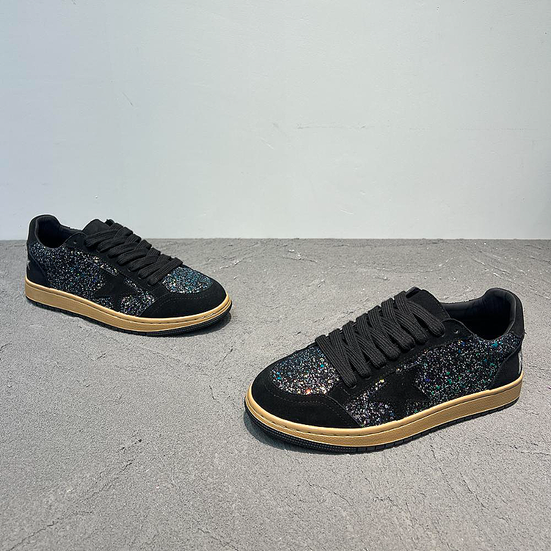 Black Glitter Sneaker