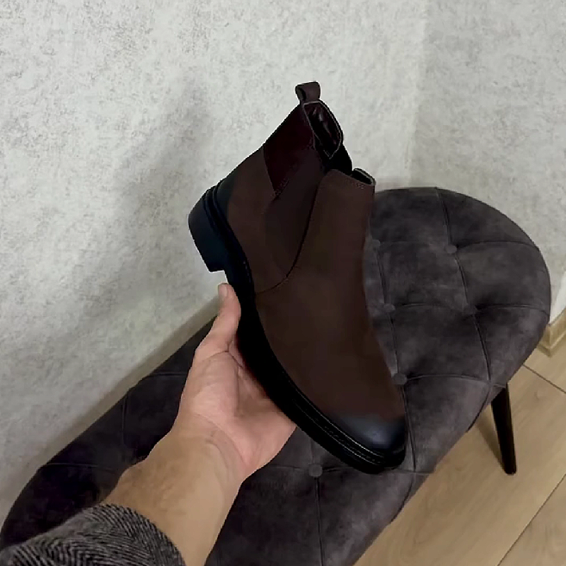 Brown Suede Chelsea Boot