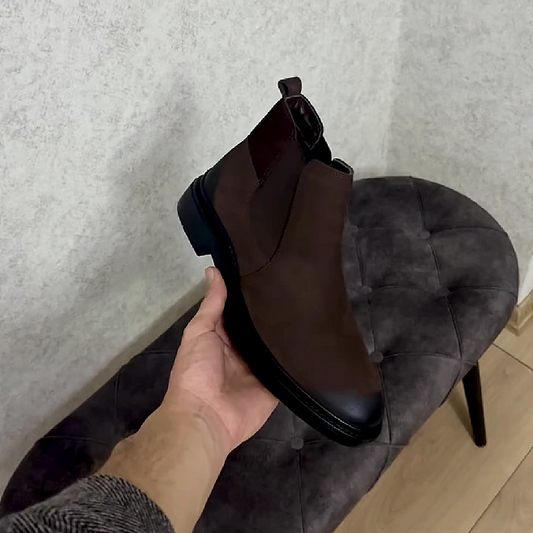 Brown Suede Chelsea Boot