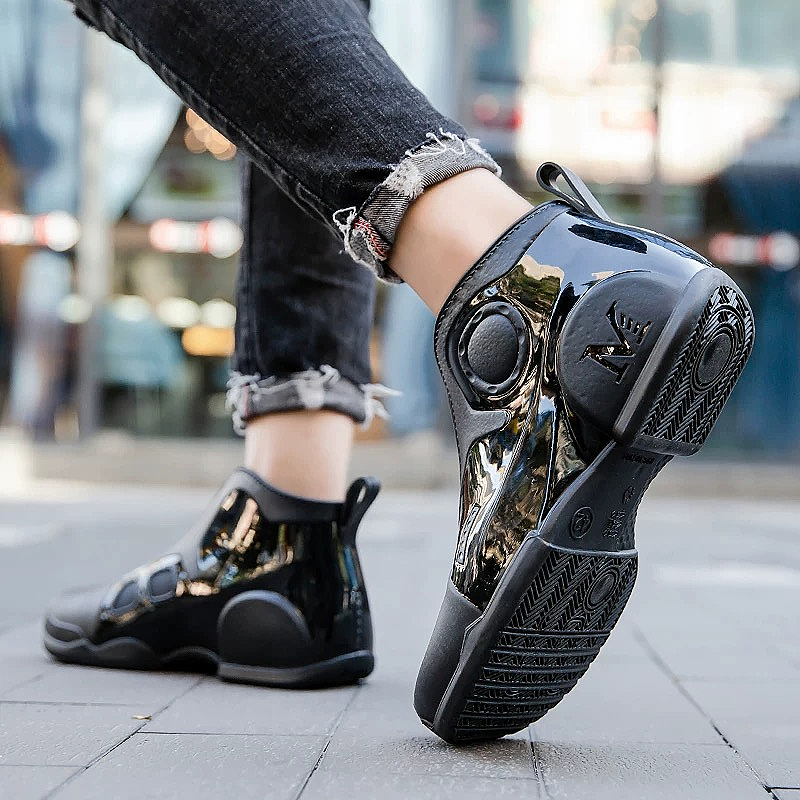 Men's Waterproof Ankle Boots with Adjustable Closure