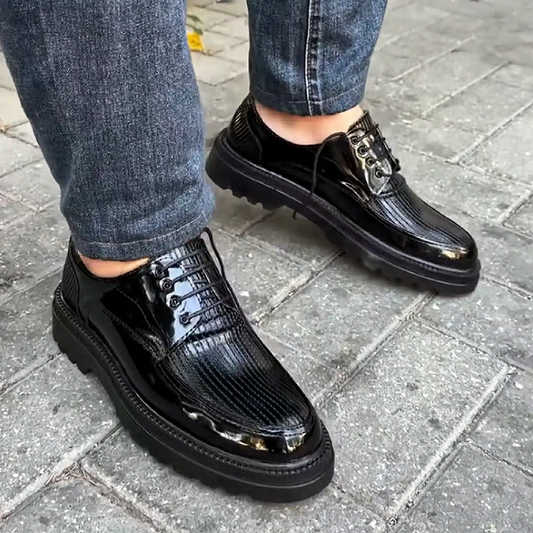 Men's Leather Lace-Up Casual Dress Shoes