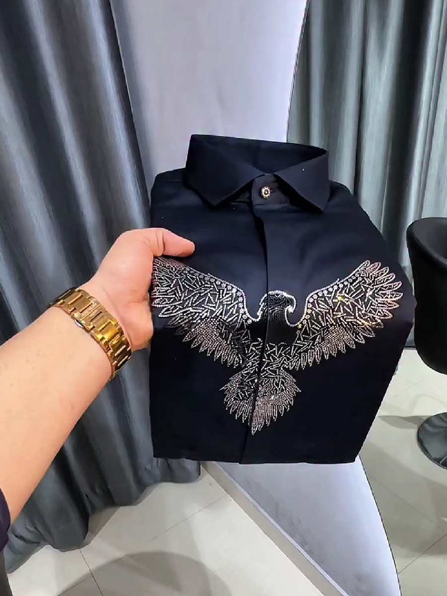 Eagle Rhinestone Dress Shirt