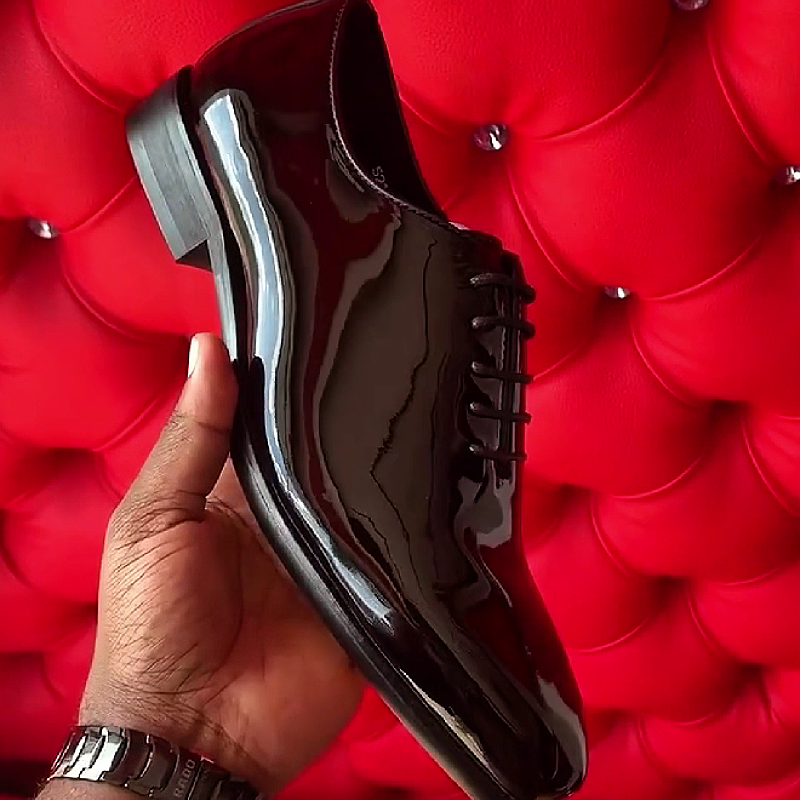 Black Patent Oxford Shoe