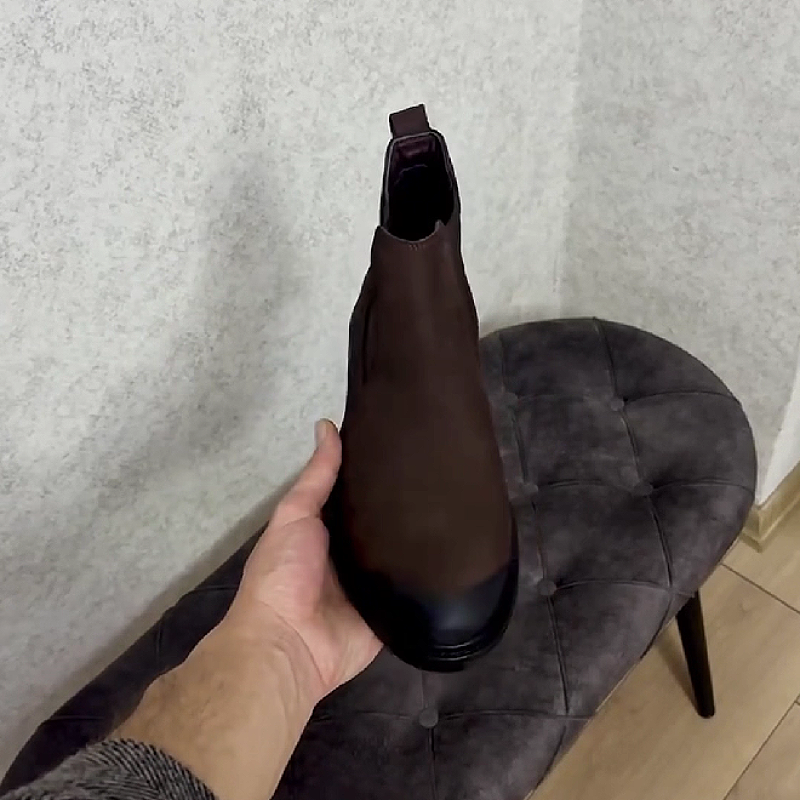 Brown Suede Chelsea Boot