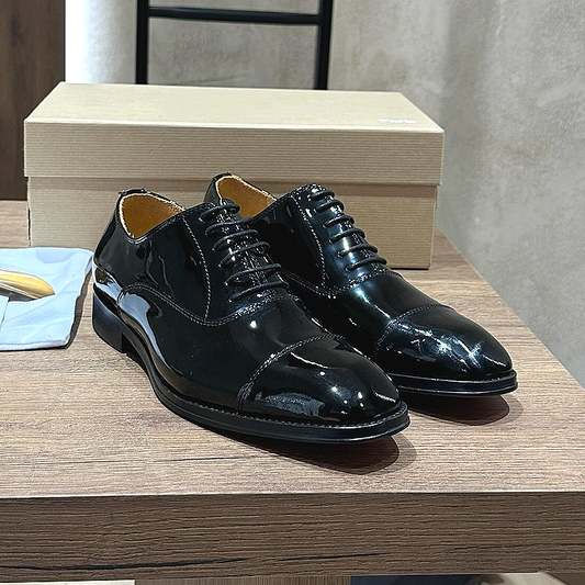 Black Patent Oxford Shoe