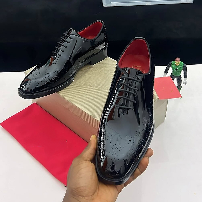 Black Patent Oxford Shoe