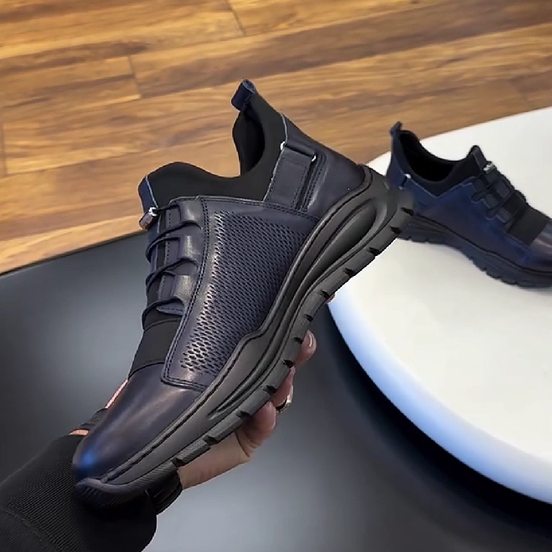 Navy Mesh Casual Sneaker