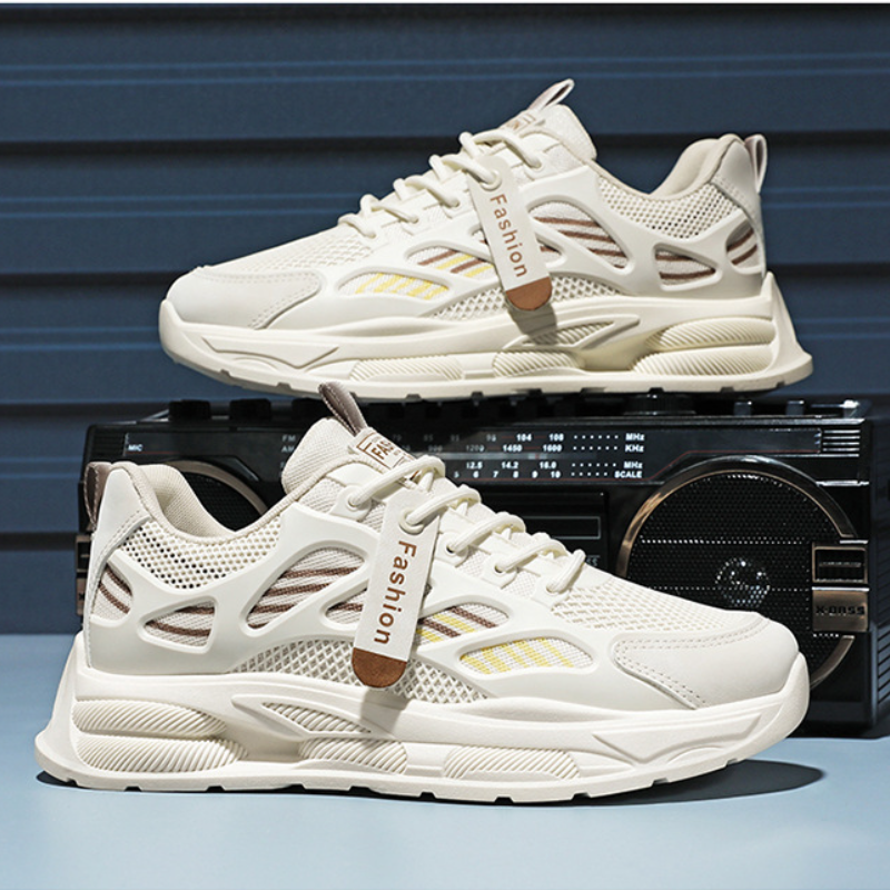 Mesh Running Sneakers with Chunky Sole Design