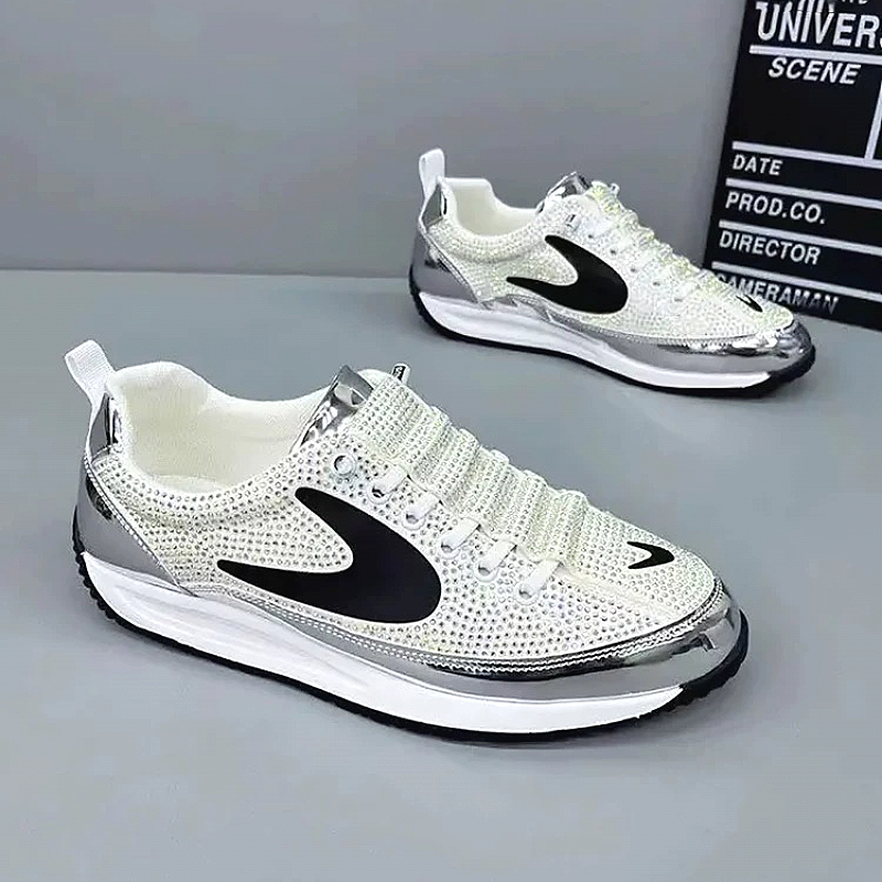 Stylish Rhinestone Sparkling Casual Men's Shoes