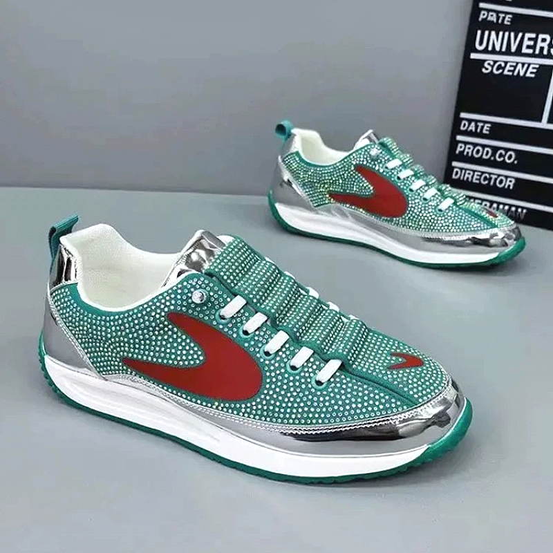 Stylish Rhinestone Sparkling Casual Men's Shoes